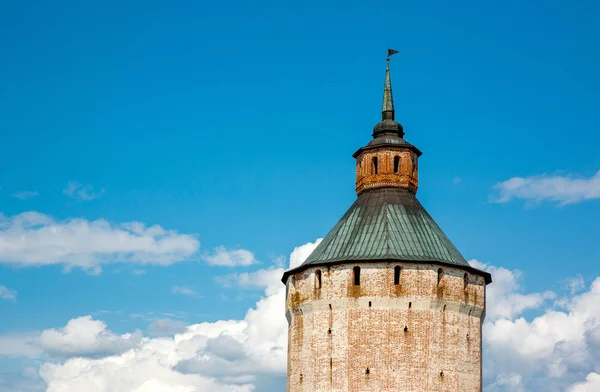 Russia Goritsy Torre Del Monastero Kirillo Belozersky — Foto Stock