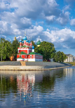 Rusya, Uglitsch, kilise, St Dimitrij üzerinde Volga Nehri görülen kan