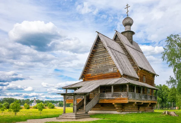 Ρωσία Σούζνταλ Παλιό Ξύλινο Αρχιτεκτονικές Του Χωριού — Φωτογραφία Αρχείου