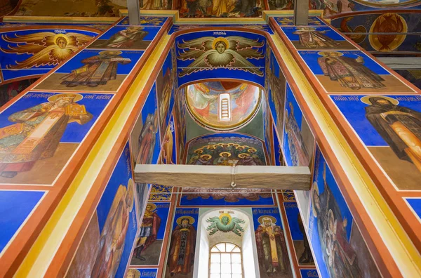 Suzdal Rusia Junio 2015 Las Pinturas Antiguas Iglesia Natuvity Interior —  Fotos de Stock