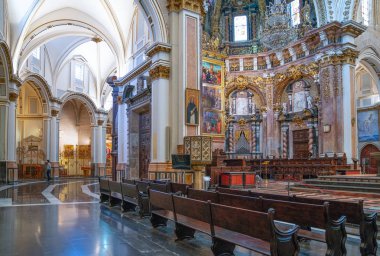 Valencia, İspanya - Octuber 14, 2016: Katedral Parsonage Şapel