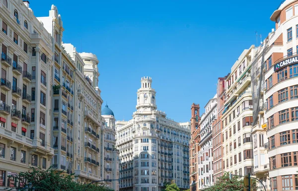 Valência Espanha Outubro 2016 Estilo Tradicional Dos Edifícios Cidade Velha — Fotografia de Stock