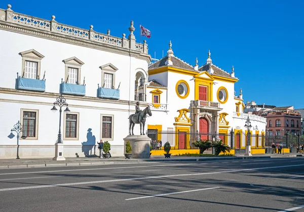 Seville Spain December 2014 Plaza Toros Bullring Real Maestranza Caballeria — Stock Photo, Image