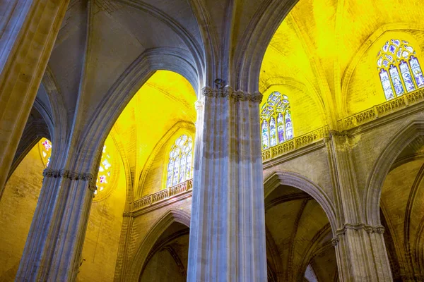 Sevilla Spanje December 2014 Kolommen Navehe Van Kathedraal — Stockfoto