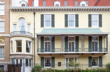 Washington, Amerika Birleşik Devletleri - 13 Ekim 2017: Küçük beyaz saray Martinenz yerde, eski ABD başkanları Köşkü