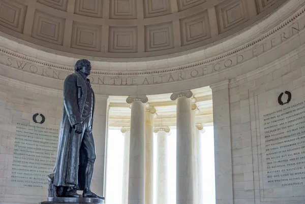 Washington Eua Outubro 2017 Estátua Presidente Thomas Jefferson Memorial Jefferson — Fotografia de Stock