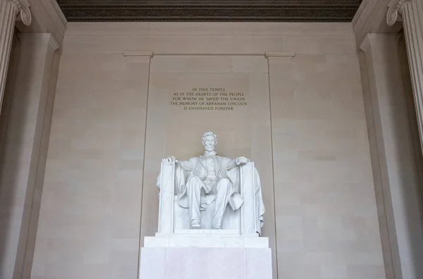Washington Eua Outubro 2017 Monumento Presidente Abraham Lincoln Lincoln Memorial — Fotografia de Stock