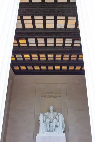 Washington Eua Outubro 2017 Monumento Presidente Abraham Lincoln Lincoln Memorial — Fotografia de Stock