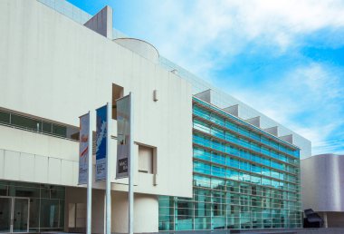 Barcelona, İspanya - 28 Eylül, 20012: Macba (Çağdaş Sanat Müzesi mimarileri)