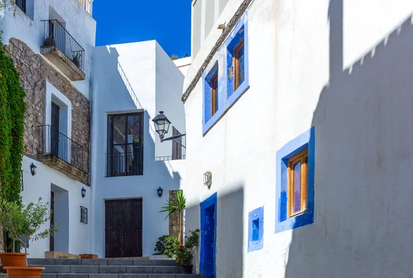 Ilhas Baleares Elvissa Ibiza Arquiteturas Tradicionais Cidade Velha — Fotografia de Stock