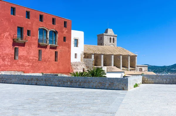 Balearic Islands Elvissa Ibiza Old Town Dalt Vila Ramparts Area — Stock Photo, Image