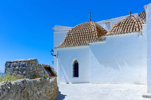 Ilhas Baleares Elvissa Ibiza Cidade Velha Dalt Vila Detalhe Igreja — Fotografia de Stock