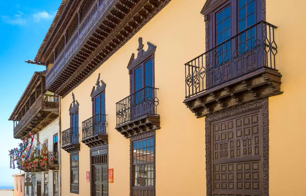 Tenerife España Junio 2013 Orotava Casa Los Balcones Casco Antiguo — Foto de Stock