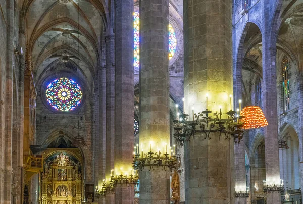 Palma Majorca Spain September 20016 Nave Cathedral — Stock Photo, Image