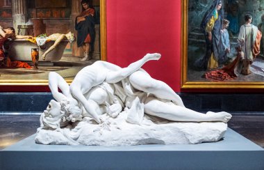 Madrid, İspanya - 25 Ağustos 2015: Müze Del Prado salonları