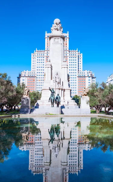 Madrid Espanha Agosto 2015 Imponentes Arquiteturas Plaza Espana — Fotografia de Stock