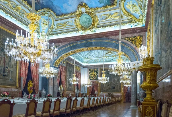 Madrid Spagna Agosto 2015 Palazzo Reale Sala Dei Banchetti — Foto Stock