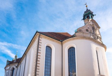 St.Gallen, İsviçre, yukarı doğru görünümü Katedrali apsis