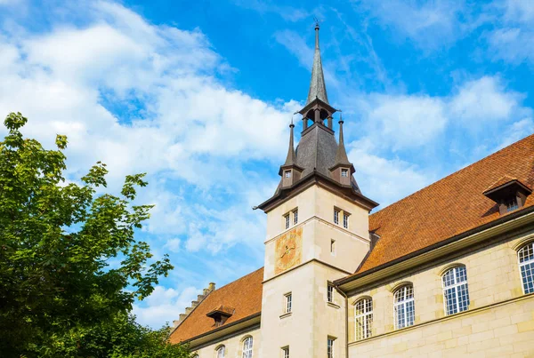 Lozanna Szwajcaria Średniowieczny Pałac Centrum Miasta — Zdjęcie stockowe