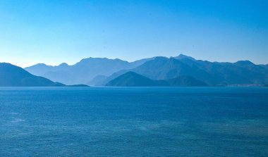 Marmaris, Türkiye, Körfez ve sahil görülen fiyort