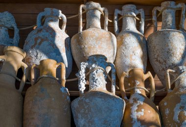 Marmaris, Türkiye, antik Amphora Solimano Kalesi'nin içinde