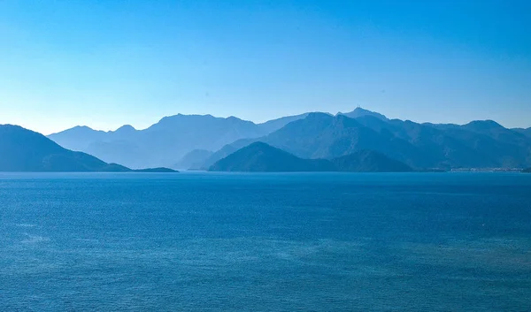 Marmaris Turecko Zátoky Vidět Pobřeží Fjordu — Stock fotografie