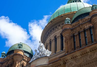 Avustralya, Sydney, George Caddesi'nde eski Belediye Sarayı mimari detay