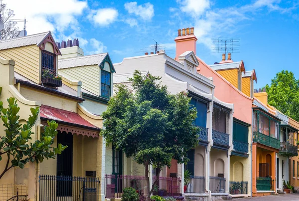 Australia Sydney Tradycyjne Domy Forbes Street — Zdjęcie stockowe