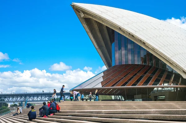 Sydney Australie Octobre 2014 Touristes Sur Vol Des Marches Opéra — Photo