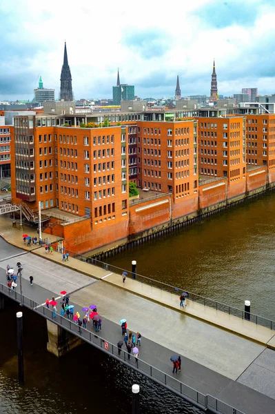 Hamburh, strohé a industriózní město Nord Europe — Stock fotografie