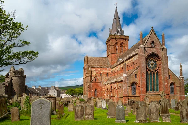 Kirkwall, az Orkney-szigetek ősi fővárosa — Stock Fotó