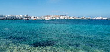 Yunanistan, Mykonos, denizden görünen ada