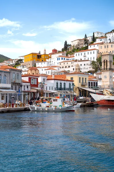 Греція Затока Салоніки Острів Гідри Який Видно Моря — стокове фото