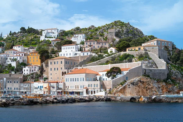 Grecia Golfo Tesalónica Isla Hydra Vista Desde Mar —  Fotos de Stock