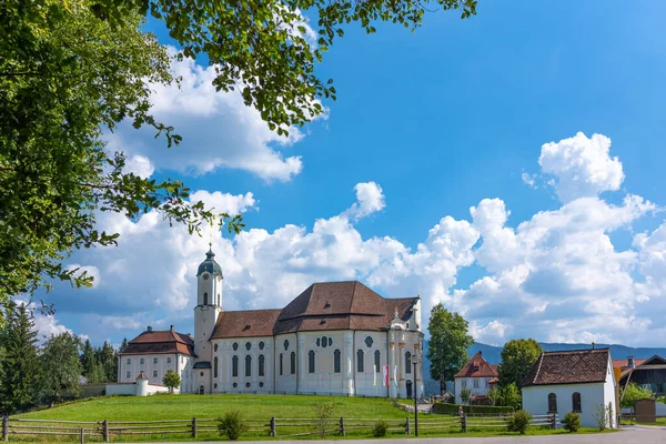 Tyskland Bayerns Lander Wies Den Uppviglade Frälsarens Pilgrimskyrka — Stockfoto