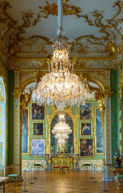 Münih. Almanya - 26 Temmuz 2018: Münih Konutunun Yeşil Galerisi