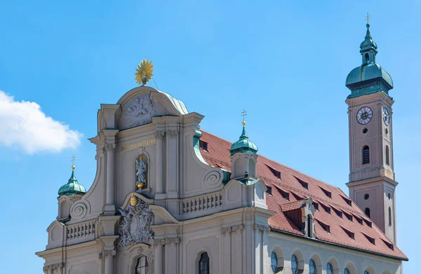 München Deutschland Altstadt Ansicht Der Heilig Geist Kirche — Stockfoto