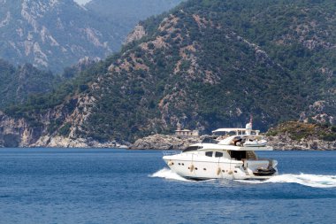 Ege Denizi kıyısında şafak. Türkiye Marmaris.