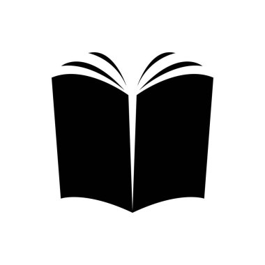 kitap simgesi vektör illüstrasyon tasarım şablonu