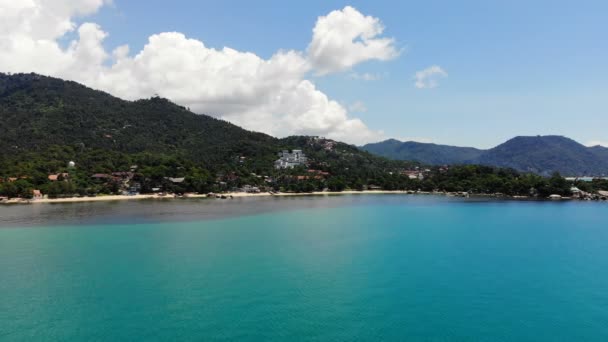 Incredibile Vista Aerea Del Mare Dell Isola Tropicale Nella Giornata — Video Stock