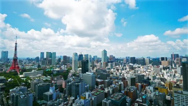 Vista Lapso Tempo Cidade Tóquio Japão — Vídeo de Stock