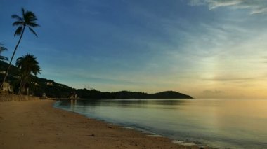 inanılmaz hava görünümü dramatik günbatımı gökyüzü ve deniz