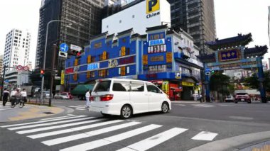 TAIPEI, TAIWAN - 28 Kasım 2018: Ximending geçidinde yürüyen yayalar