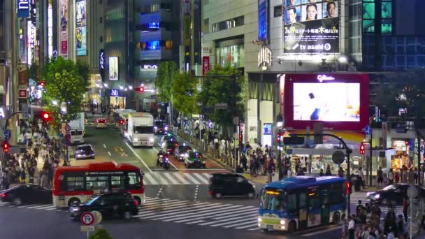 Tokyo Giappone Luglio 2018 Persone Che Percorrono Traversata Shibuya — Video Stock