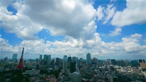 Vista Lapso Tempo Cidade Tóquio Japão — Vídeo de Stock