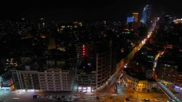 Macau Chine Septembre 2018 Time Lapse Skyline Macau City — Video