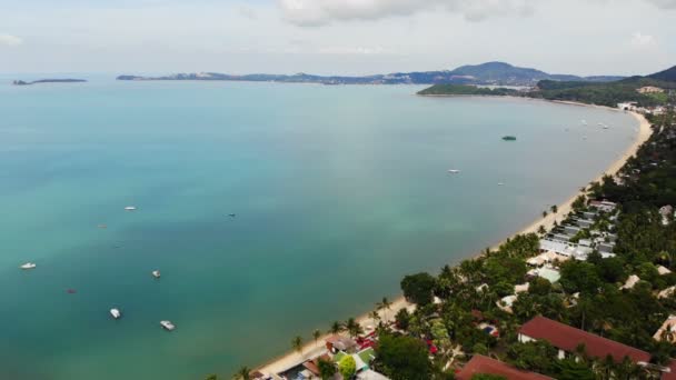Pemandangan Udara Yang Luar Biasa Dari Laut Dan Pulau Tropis — Stok Video