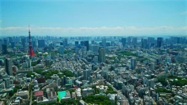 Japonya 'da Tokyo şehrinde zaman atlamalı görünüm