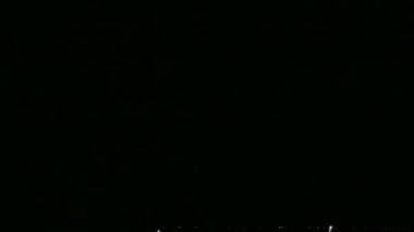 4 k video drak gece gökyüzünde parlayan havai fişek