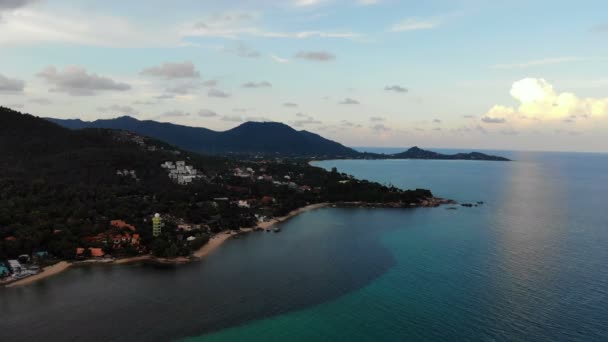 Incrível Vista Aérea Mar Ilha Tropical Dia Ensolarado — Vídeo de Stock